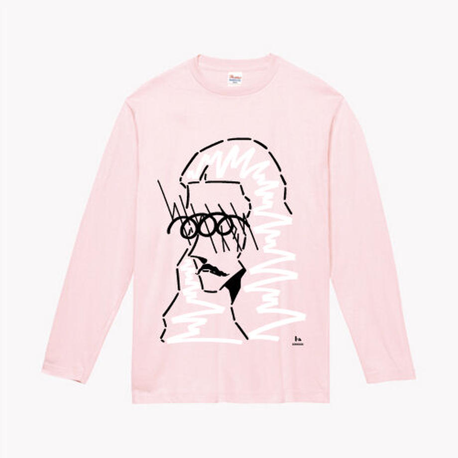 OKI × fa　キッズ　ロングスリーブ Tシャツ（ピンク）